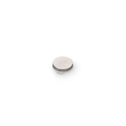 Neodymium Disc Magnet with 3M 9080 Adhesive, 9.5mm Diameter x 1.5mm N35 Nickel Plated (A)