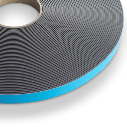 Magnetic Tape with Foam Adhesive, 19mm x 1.5mm x 30m Mating, UV Coated and 3" Core