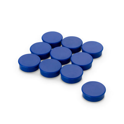 Marker Magnet Blue, 25mm Diameter x 7mm with Flat Top