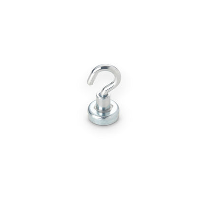 Neodymium Pot with Hook, 16mm Diameter x 31mm