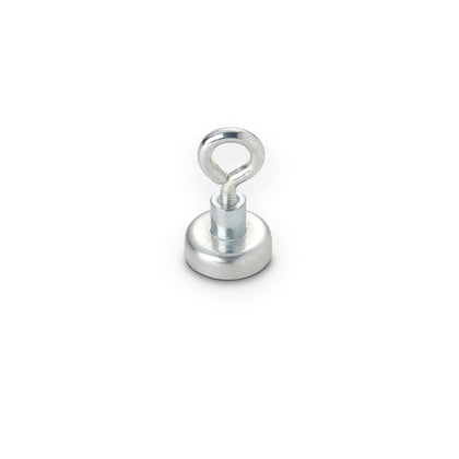 Neodymium Pot Magnet with Eye, 20mm Diameter x 32mm