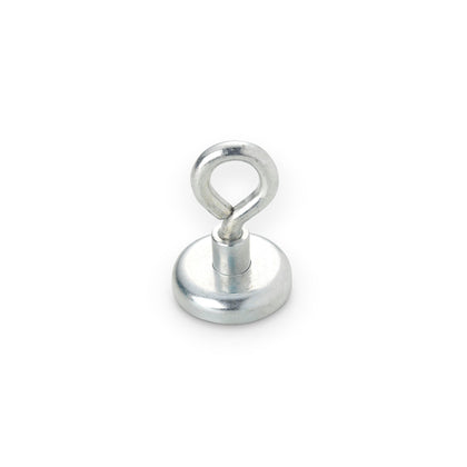 Neodymium Pot Magnet with Eye, 32mm Diameter x 44mm