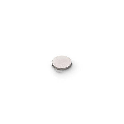 Neodymium Disc Magnet with 3M 9080 Adhesive, 10mm Diameter x 1mm N35 Nickel Plated (A)