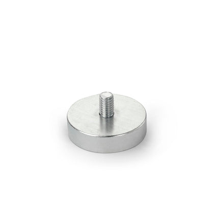 Neodymium Pot Magnet, Shallow 32mm x Diameter x 8mm with 9mm M6 Stud