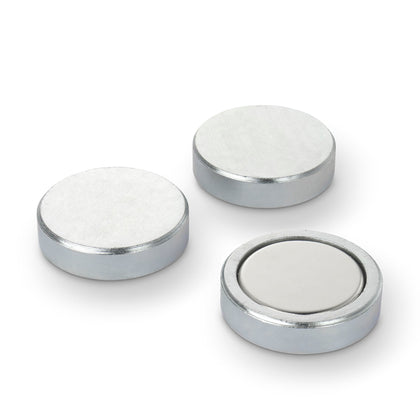 Neodymium Pot Magnet, Shallow 32mm Diameter x 8mm