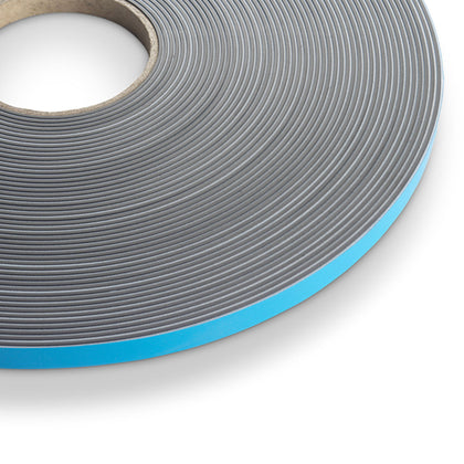 Magnetic Tape with Foam Adhesive, 12.7mm x 1.5mm x 30m Mag A, UV Coated and 3" Core