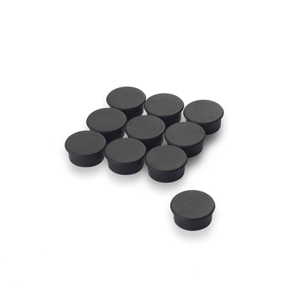 Marker Magnet Black, 20mm Diameter x 7mm with Flat Top