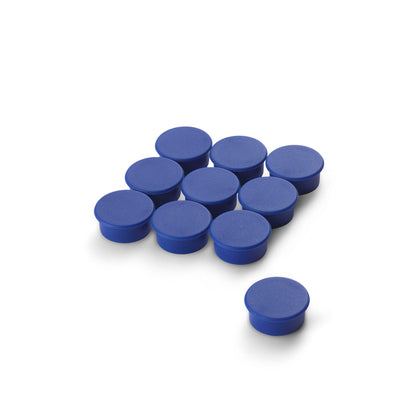 Marker Magnet Blue, 20mm Diameter x 7mm with Flat Top