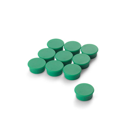 Marker Magnet Green, 20mm Diameter x 7mm with Flat Top