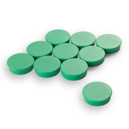 Marker Magnet Green, 30mm Diameter x 7mm with Flat Top