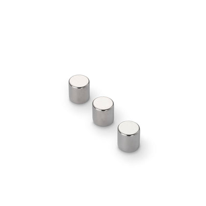 Neodymium Disc Magnet, 8mm Diameter x 8mm N35 Nickel Plated (A)