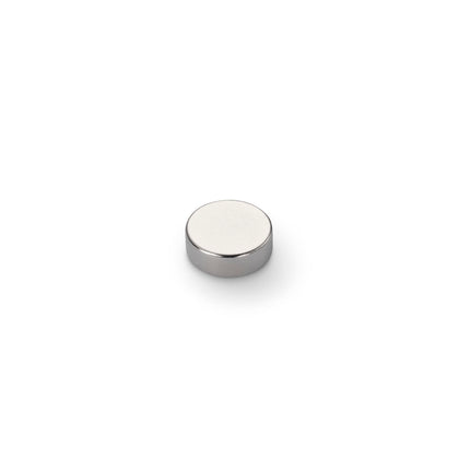 Neodymium Disc Magnet with Plastic Spacers, 12mm Diameter x 4mm N35 Nickel Plated (A)