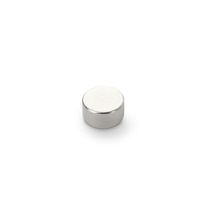 Neodymium Disc Magnet with Plastic Spacers, 12mm Diameter x 6mm N35 Nickel Plated (A)