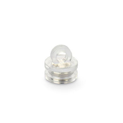 Hook Magnet with Eye, Neodymium 16mm Diameter x 8.5mm in Clear Plastic Shell